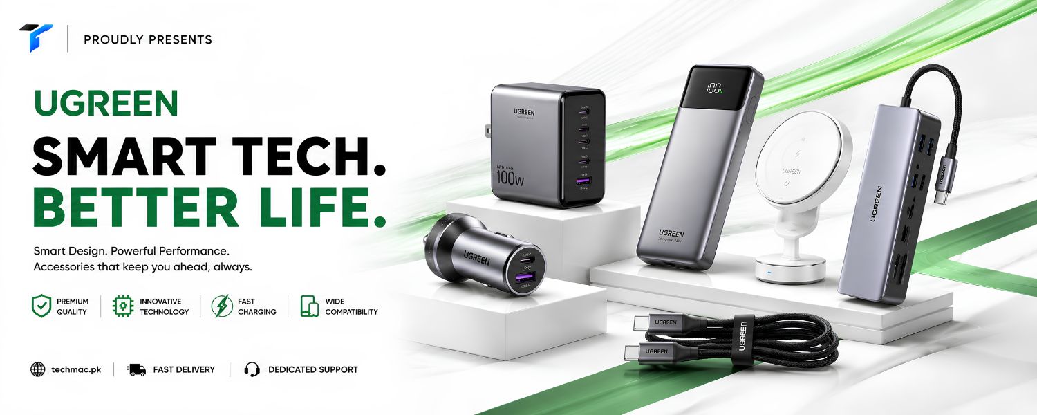 Techmac Homepage Price In Pakistan ugreen official hero banner presents by techmac 2026