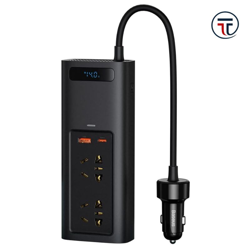Buy Baseus 150W Car Power Inverter For Laptop 220V (US/JP) Price In Pakistan available on techmac.pk we offer fast home delivery all over nationwide.